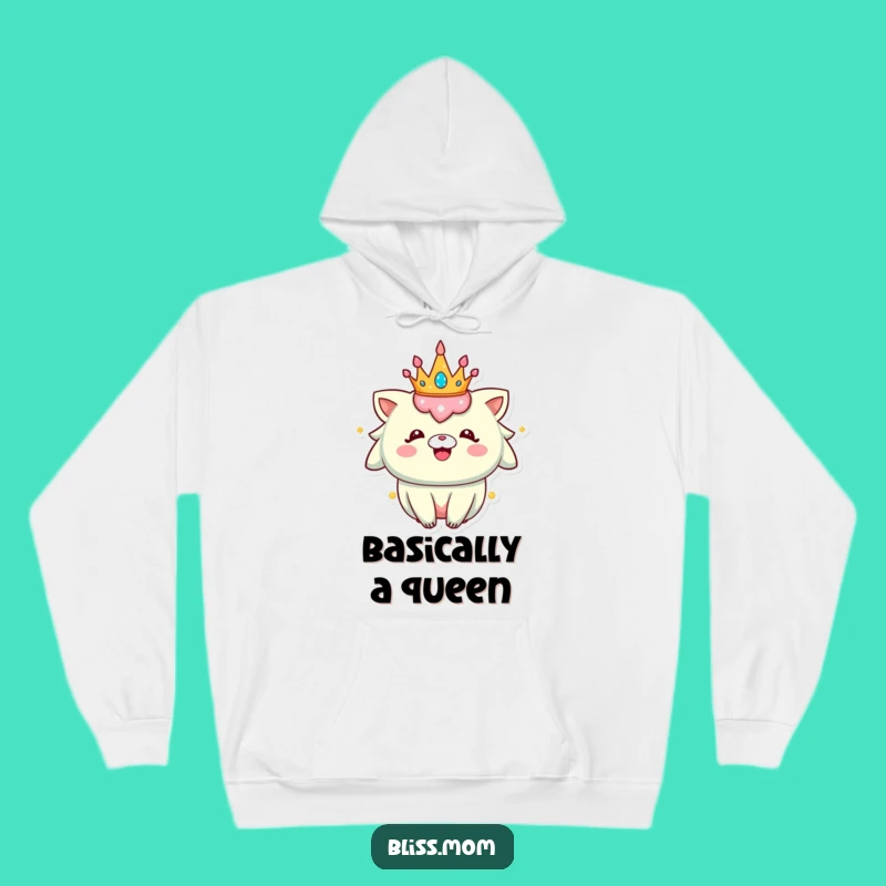 Funny Sparkly Crown Creature Hoodie: Cozy Up in Hilarious Royal Bliss