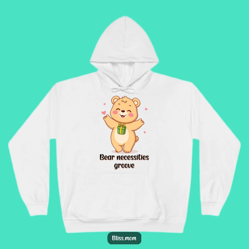 Funny Bear Mom Hoodie - Cozy Dance Party with Gifts