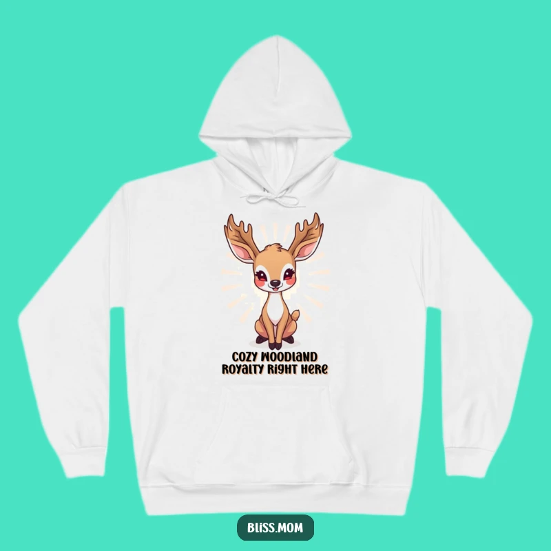 Cozy Funny Deer Mom Hoodie: Radiant Grace, Warmth for Happy Mothers, Great Gift
