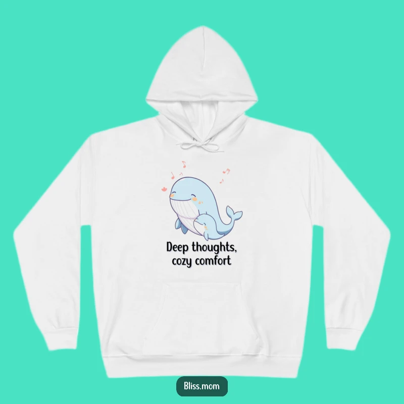 Cozy Funny Whale Mom Hoodie: Ocean Song, Warm Comfort, Great Funny Gift