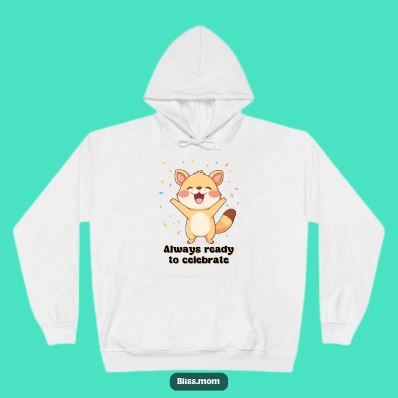 Funny Confetti Animal Hoodie: Cozy Up in Hilarious Celebration Style