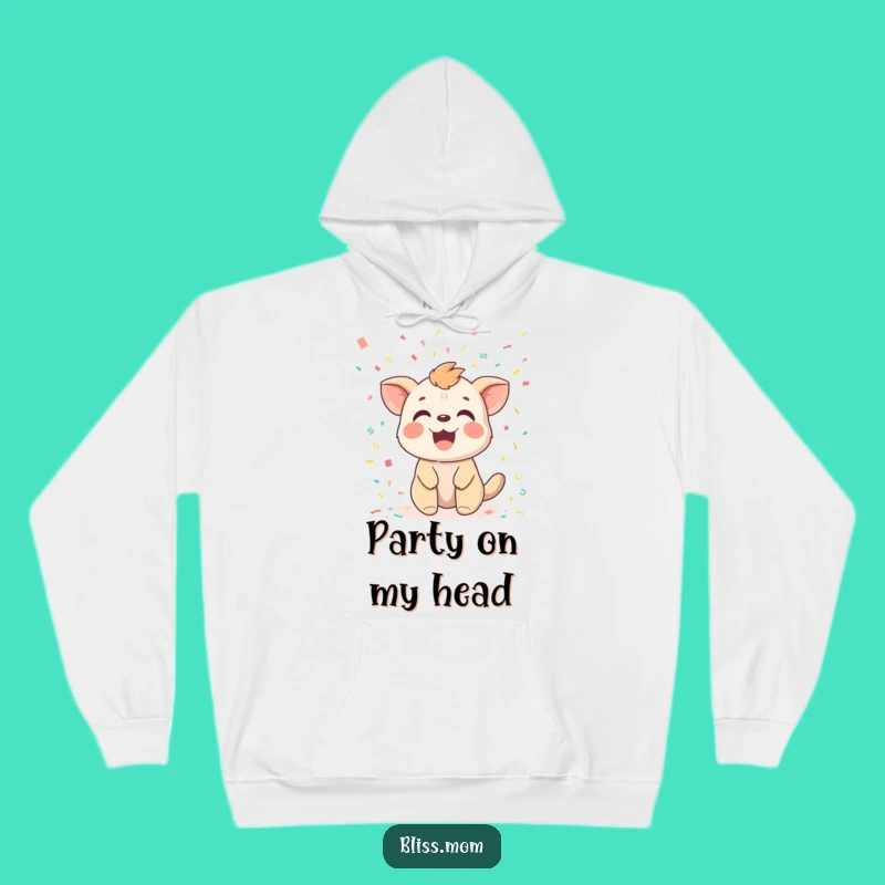 Funny Confetti Animal Hoodie: Stay Cozy and Celebratory with this Delightful Design