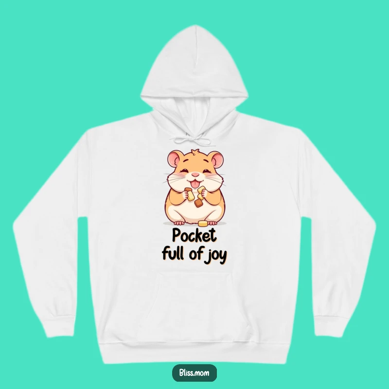 Funny Hamster Mom Hoodie: Happy Cheek Stuffing - Cozy Small Pet Gift