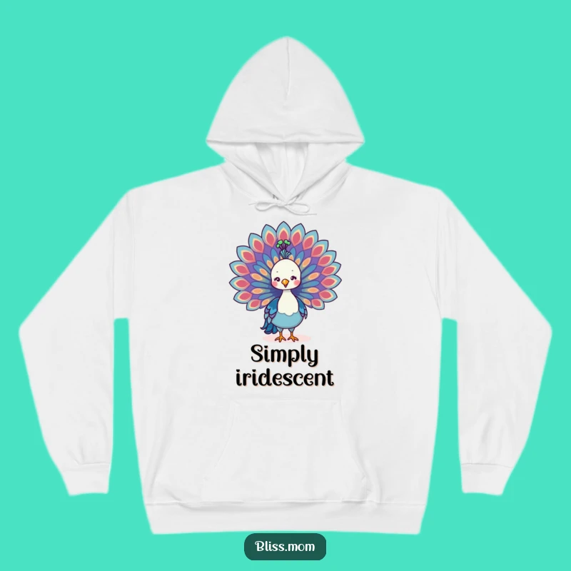 Funny Kawaii Peacock Mom Hoodie: Cozy Elegance, Perfect Warm Gift for Moms