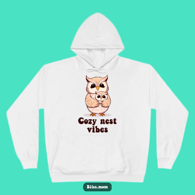 Funny Mother Owl Hug Hoodie - Cozy & Heartwarming Family Gift