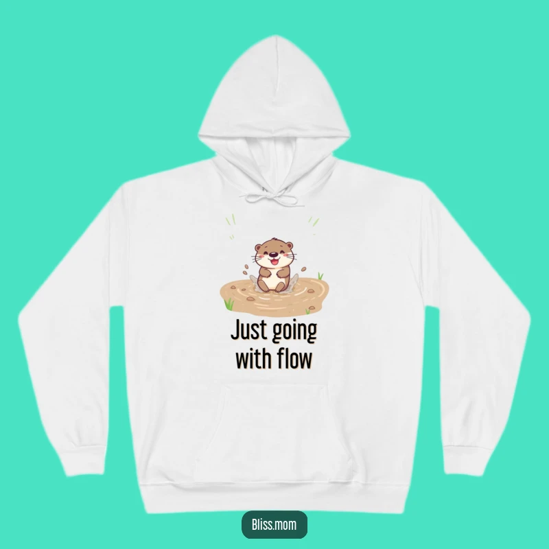 Funny Otter Slide Hoodie - Cozy Water Fun Apparel Gift