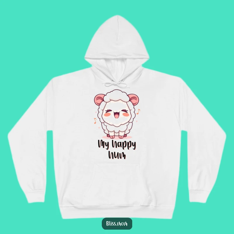 Funny Kawaii Sheep Mom Hoodie: Cozy Singing Comfort, Perfect Warm Gift for Moms