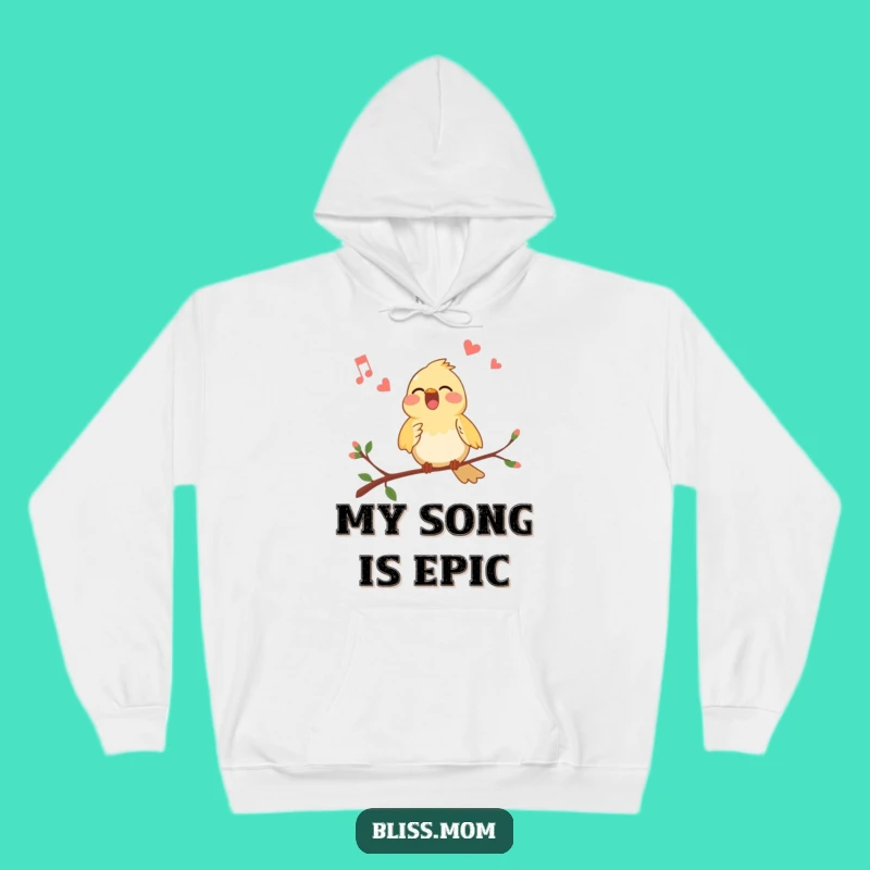 Funny Bird Hoodie - Melody Maker, Cozy Funny Gift for Feathered Friends Fans