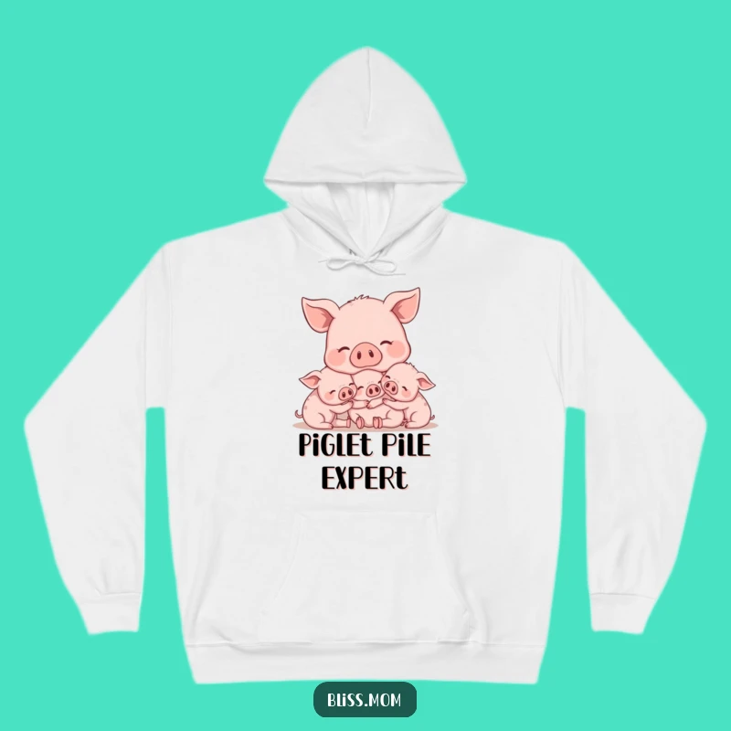 Cozy Funny Mama Pig Hoodie - Snuggle into Warm Motherhood!