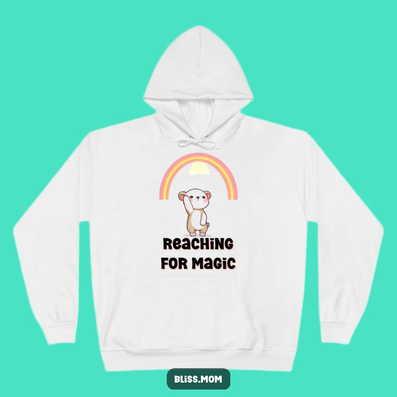 Cozy Funny Rainbow Reach Animal Hoodie: Warm Wishes, Ultimate Funny Gift
