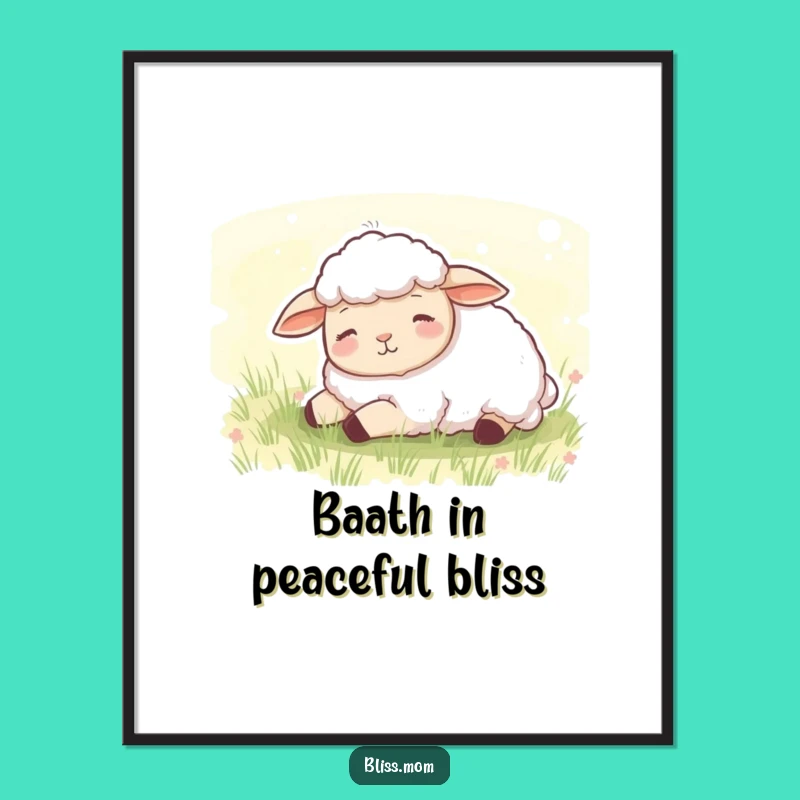 Free Printable Sheep Wall Art: Funny Dozing Sheep Downloadable Decor for Peaceful Spaces