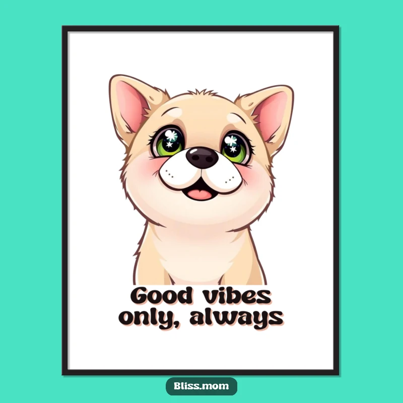 Free Printable Dog Art: Happy Eyes Downloadable Decor!