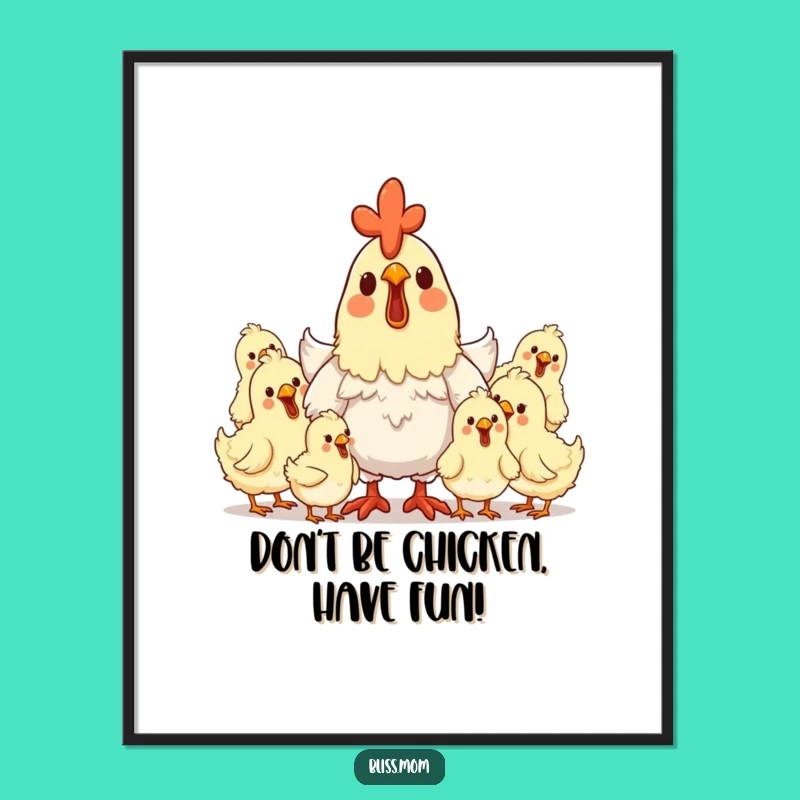 Free Printable Hen Mom Art - Funny Downloadable Wall Decor for Cozy Homes