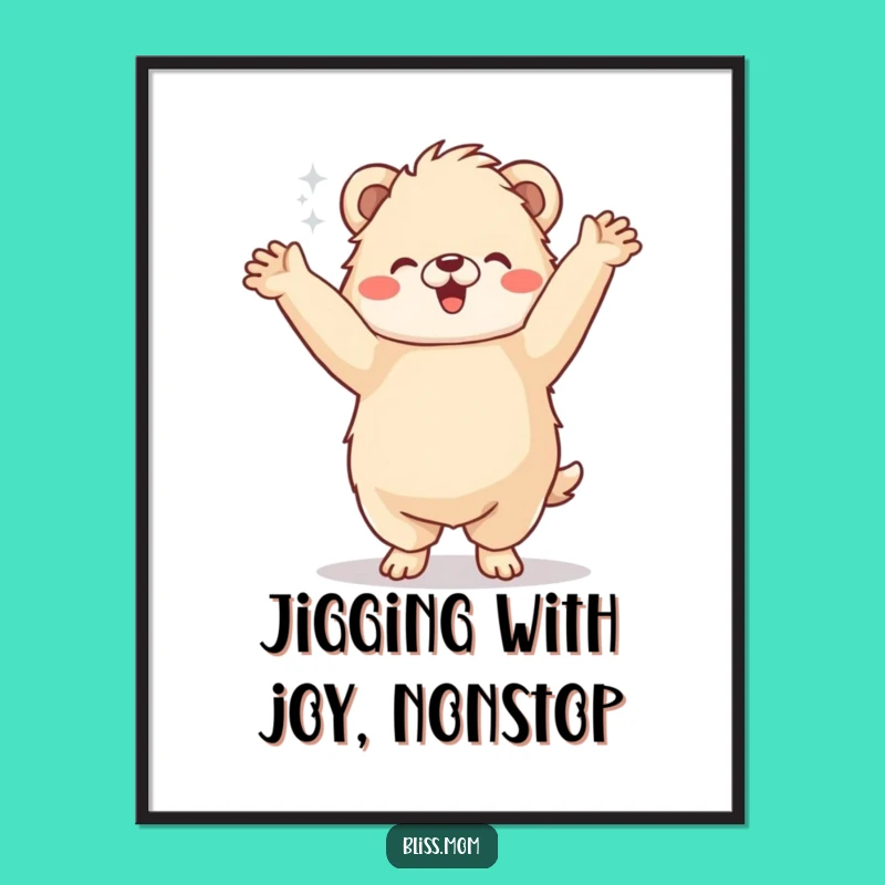 Free Printable Wall Art: Jigging Animal Dance Art, LOL Download!