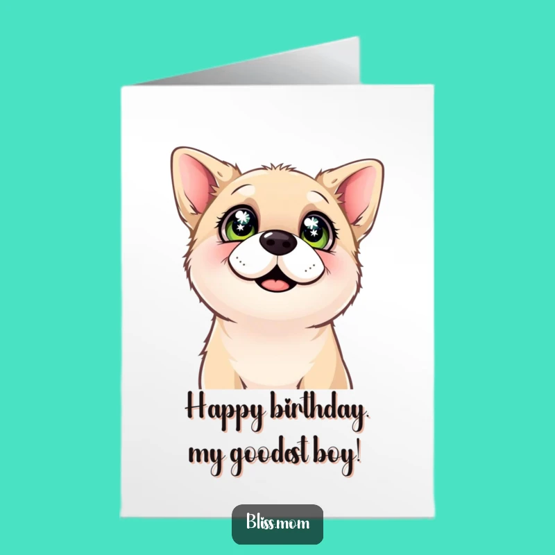 Free Printable Dog Birthday Card: Happy Eyes Downloadable Gift!