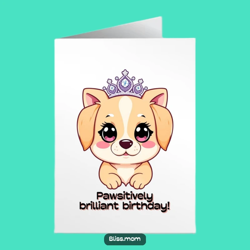 Free Printable Kawaii Dog Mom Birthday Card - Funny Downloadable Gift