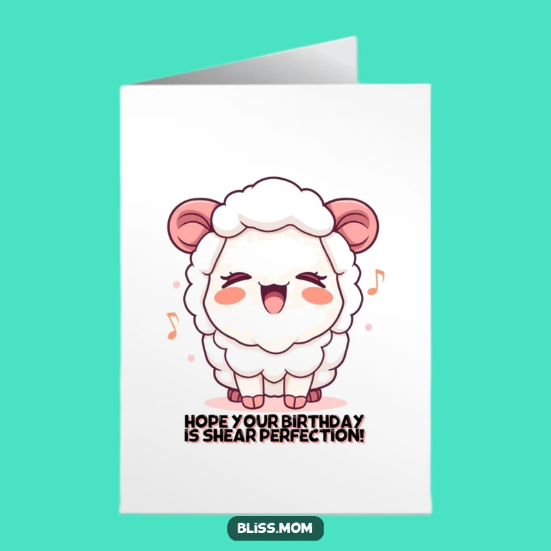 Free Printable Sheep Mom Birthday Card - Cheerful Singing Downloadable Fun Gift