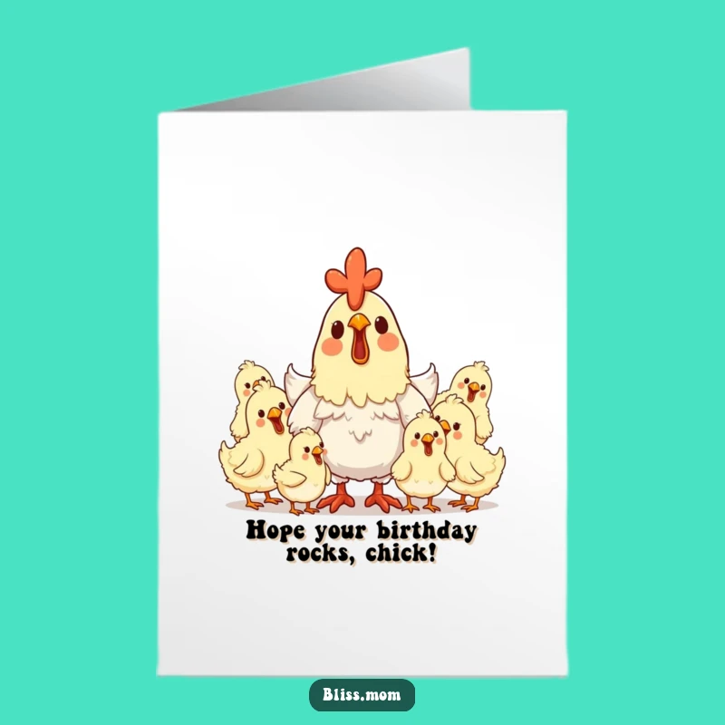 Free Printable Hen Mom Birthday Card - Funny Downloadable Gift for a Clucking Good Day