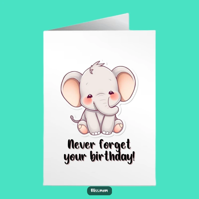 Free Printable Elephant Peace Birthday Card: Gentle DIY Digital Gift for a Calm Celebration