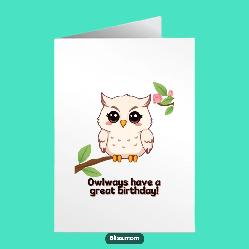 Free Printable Owl Mom Birthday Card - Wise Twinkle Downloadable Fun