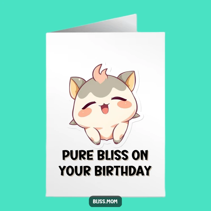 Free Printable Birthday Card: Ecstatic Creature LOL-Gift!