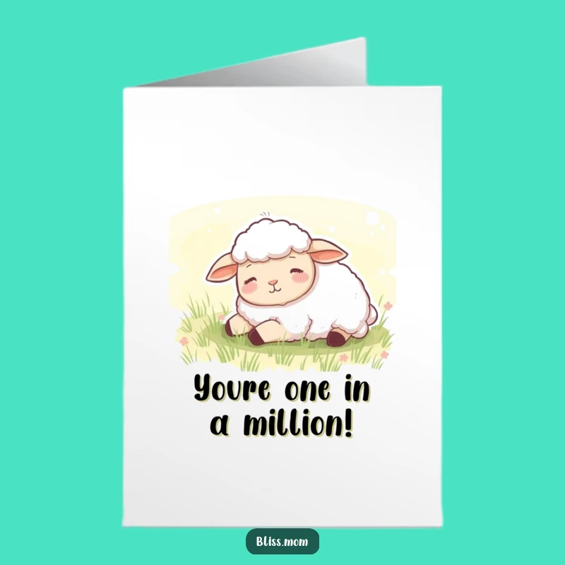 Free Printable Sheep Congratulations Card: Funny Dozing Sheep Downloadable Gift for Calm Success