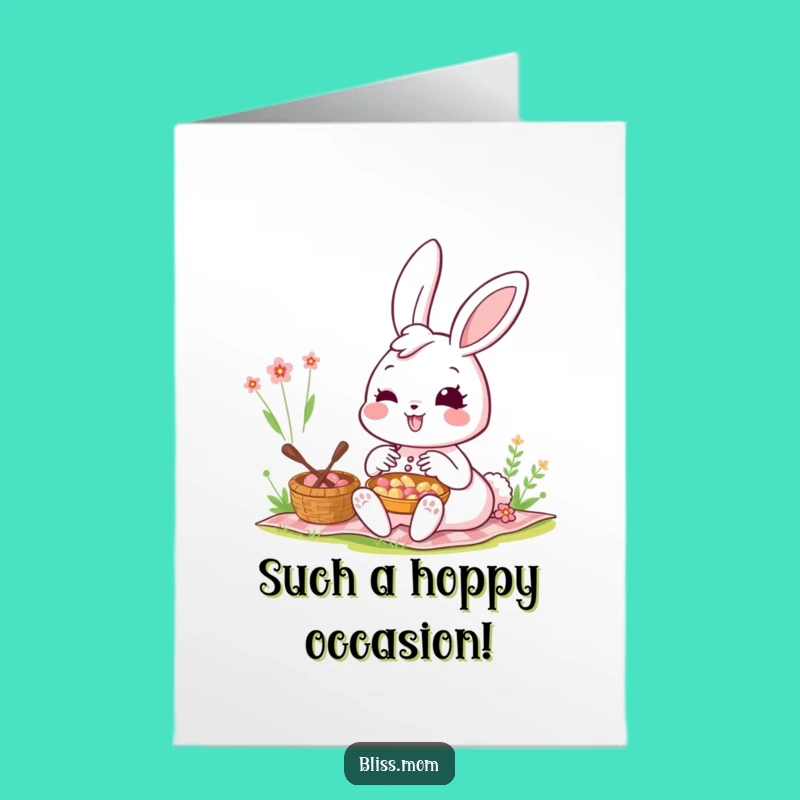 Free Printable Kawaii Bunny Mom Congrats Card - Funny Downloadable Gift