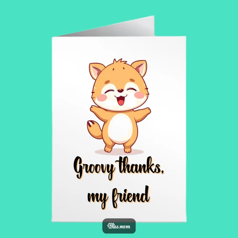 Free Printable Happy Dance Thank You Card: Funny Downloadable Gift for Thanks