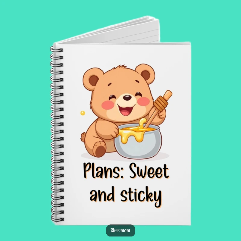 Funny Bear Cub Notebook - Honey Quest, Creative Funny Gift for Journaling