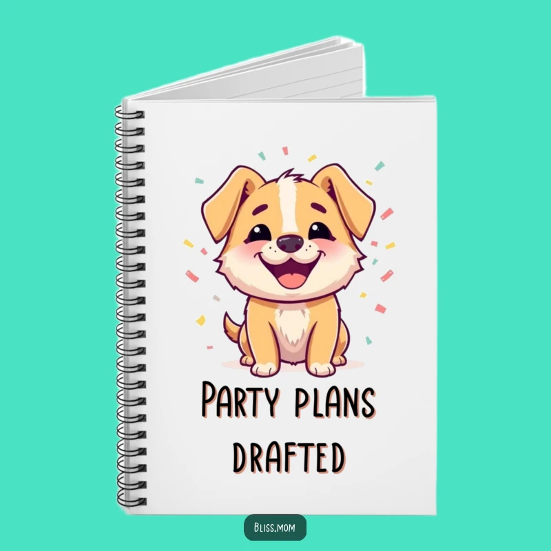 Funny Dog Confetti Notebook - Celebration Journal, Hilarious Gift