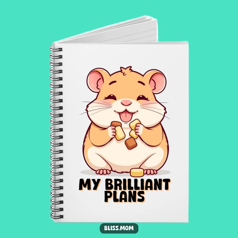 Funny Hamster Mom Notebook: Happy Cheek Stuffing - Journal Your Treats Gift