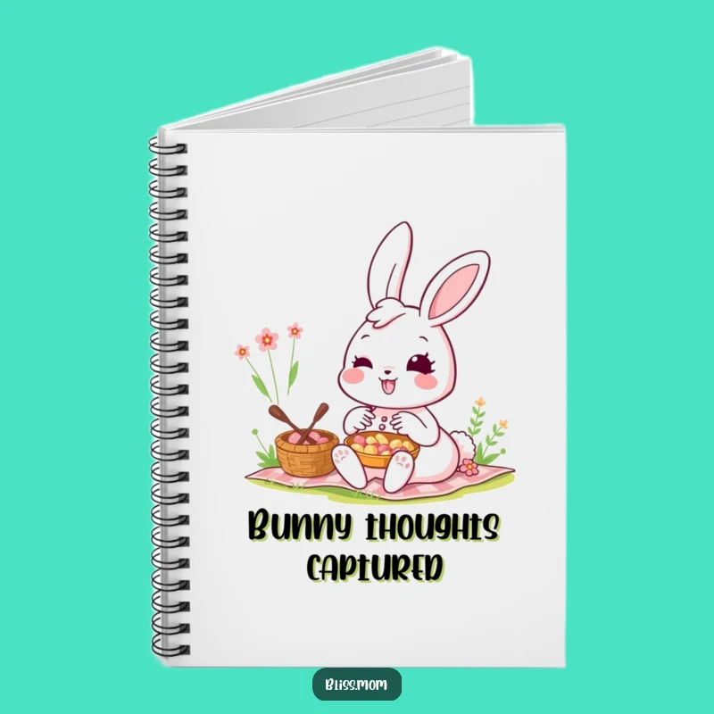 Funny Kawaii Bunny Mom Notebook: Radiant Picnic Notes, Ideal Funny Gift for Writers