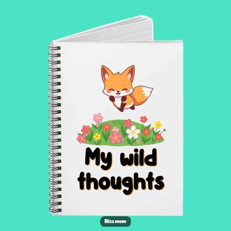 Funny Kawaii Fox Journal - Cheerful Woodland Notebook & Gift