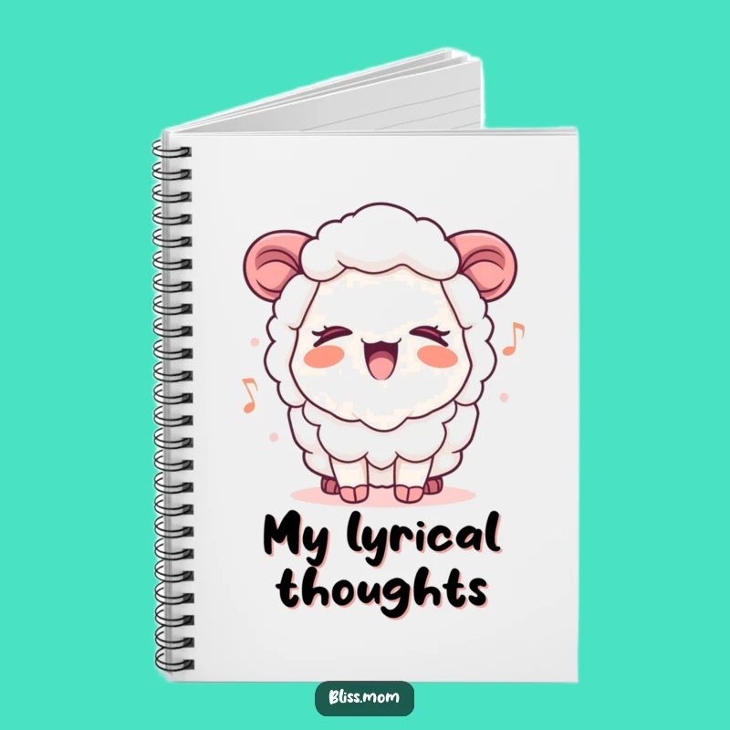 Funny Kawaii Sheep Mom Notebook: Songwriter's Journal, Perfect Gift for Musicians