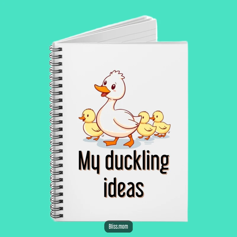 Funny Mama Duck Notebook: Waddling Ducklings Follow - Journal Your Journey Gift
