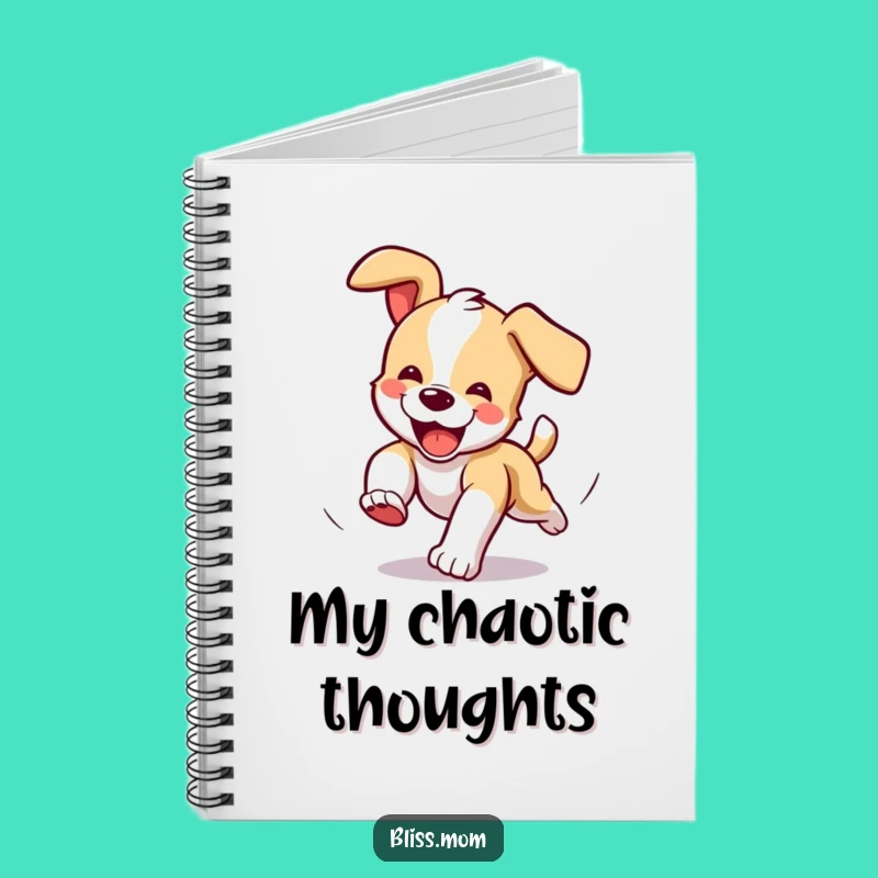 Funny Puppy Tail Chaser Notebook: Jot Down Playful Ideas