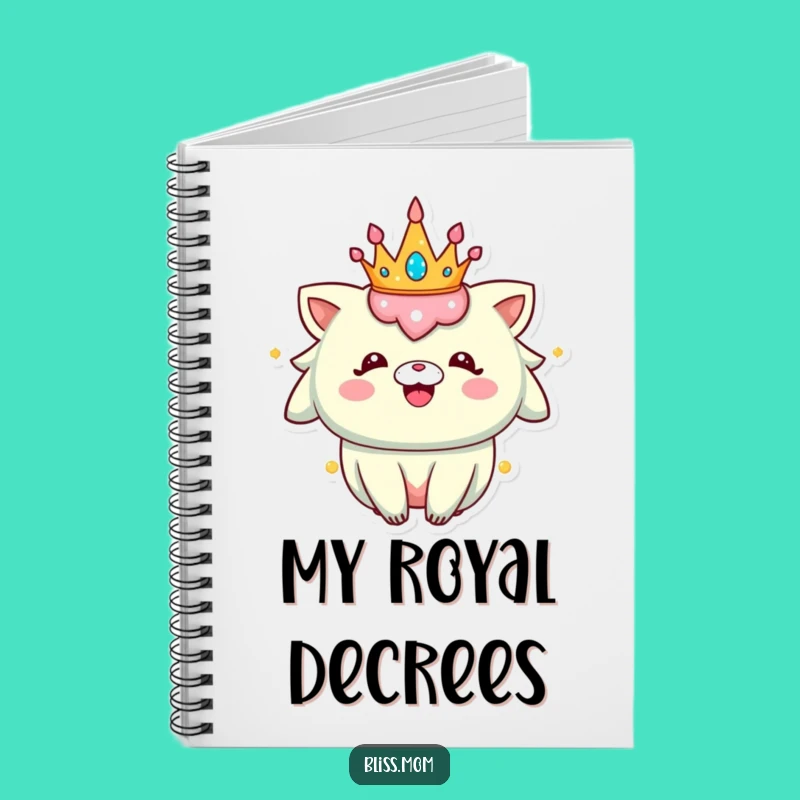 Funny Sparkly Crown Creature Notebook: Jot Down Hilarious Happy Thoughts