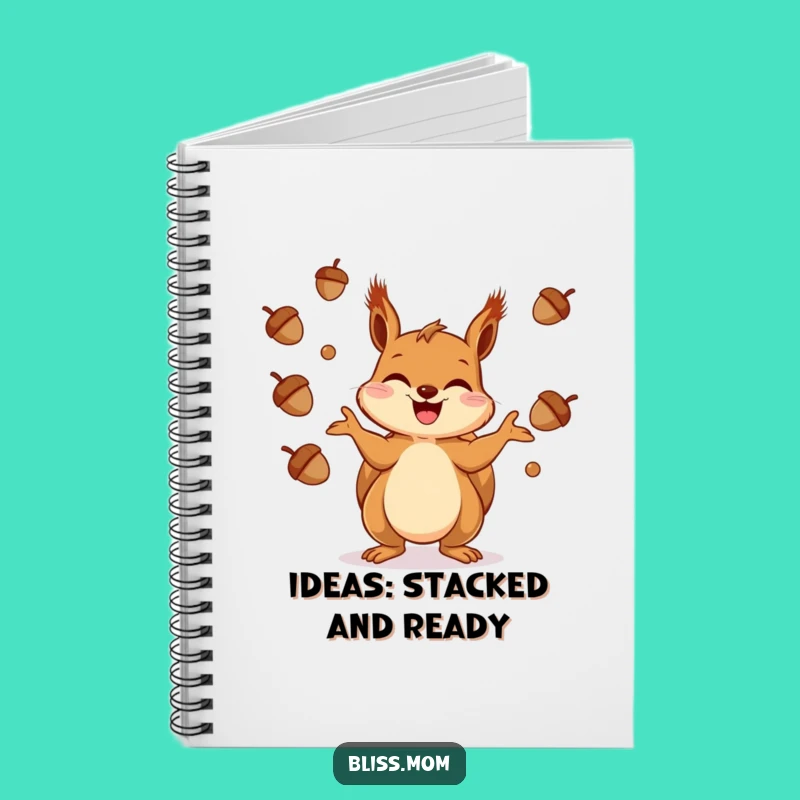 Funny Squirrel Notebook - Acorn Planner, Creative Funny Gift for Journaling
