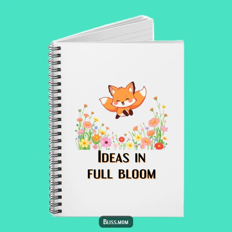 Funny Fox Wildflower Journal - Creative Woodland Notebook Gift