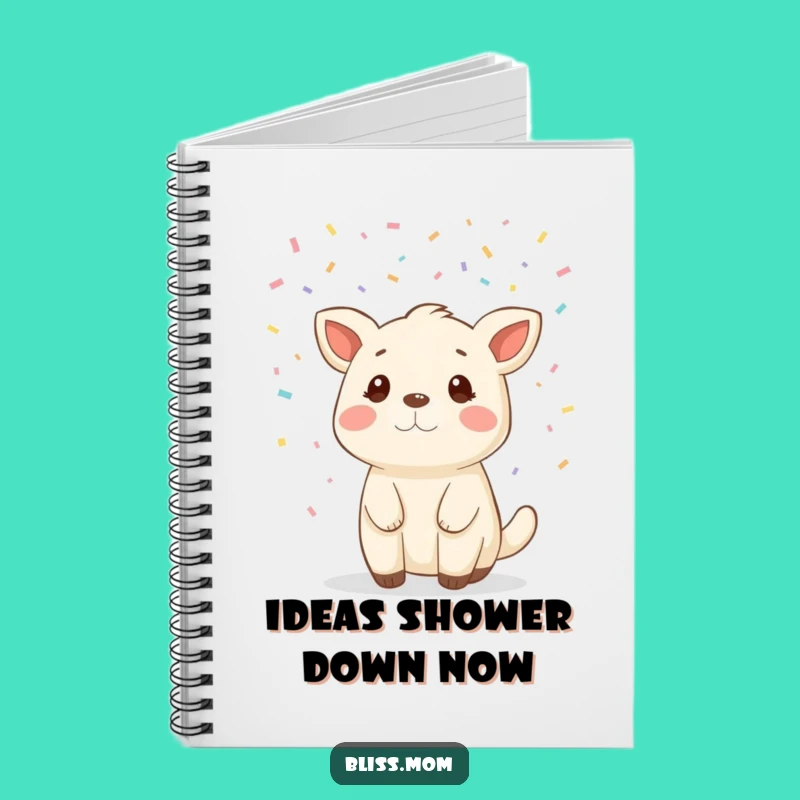 Creative Funny Animal Confetti Notebook, Jot Down Your Happy Thoughts