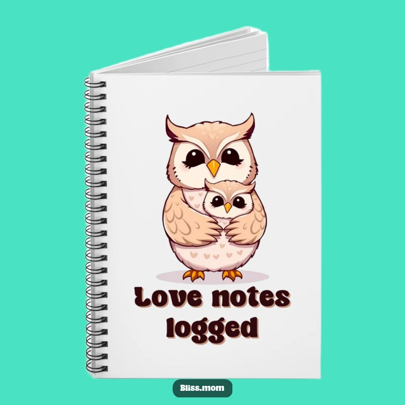 Funny Mother Owl Hug Notebook - Heartwarming Journal Gift for Bird Lovers