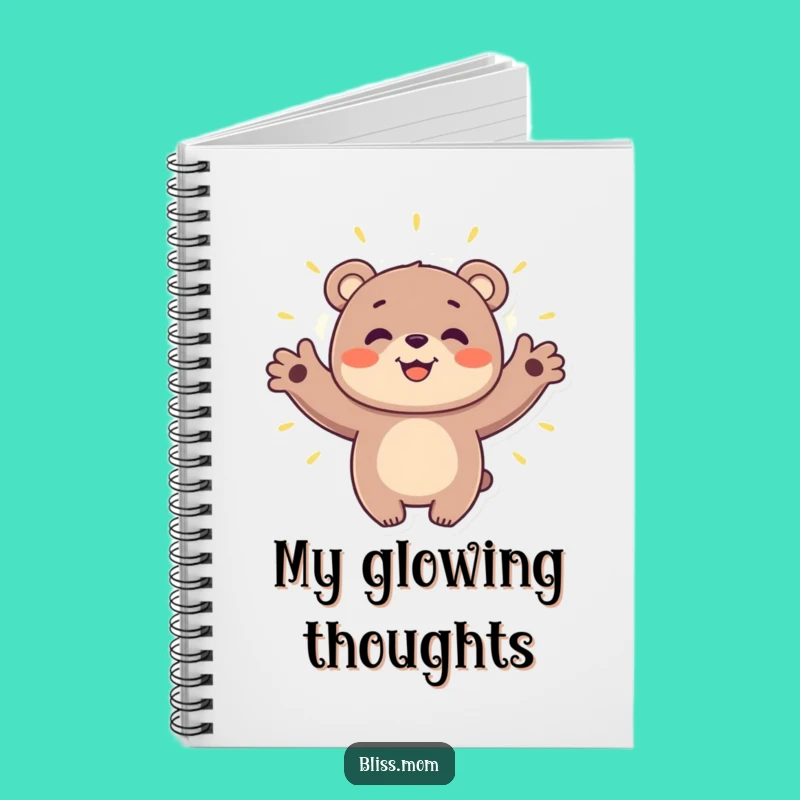Funny Bear Hugging Aura Notebook - Positive Spirit Journal