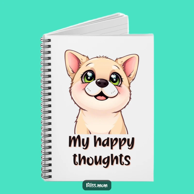 Funny Dog Happiness Notebook: Journal Your Love with Sparkling Eyes
