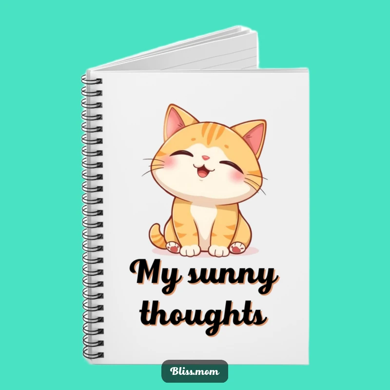 Funny Cat Sunbeam Notebook: Relaxed Pet Character Funny Journal