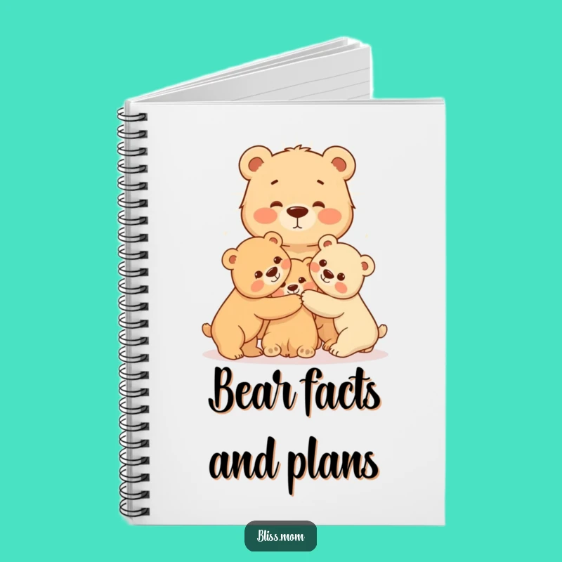 Radiating Mama Bear Notebook - Journal Your Love with Warm Embrace