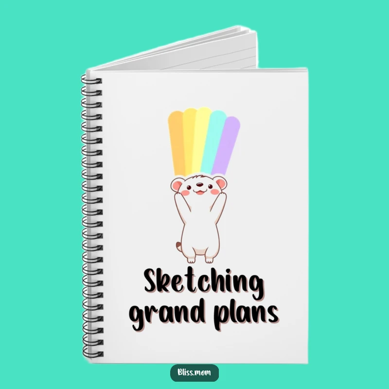 Inspiring Funny Animal Rainbow Notebook, Jot Down Your Greatest Ideas