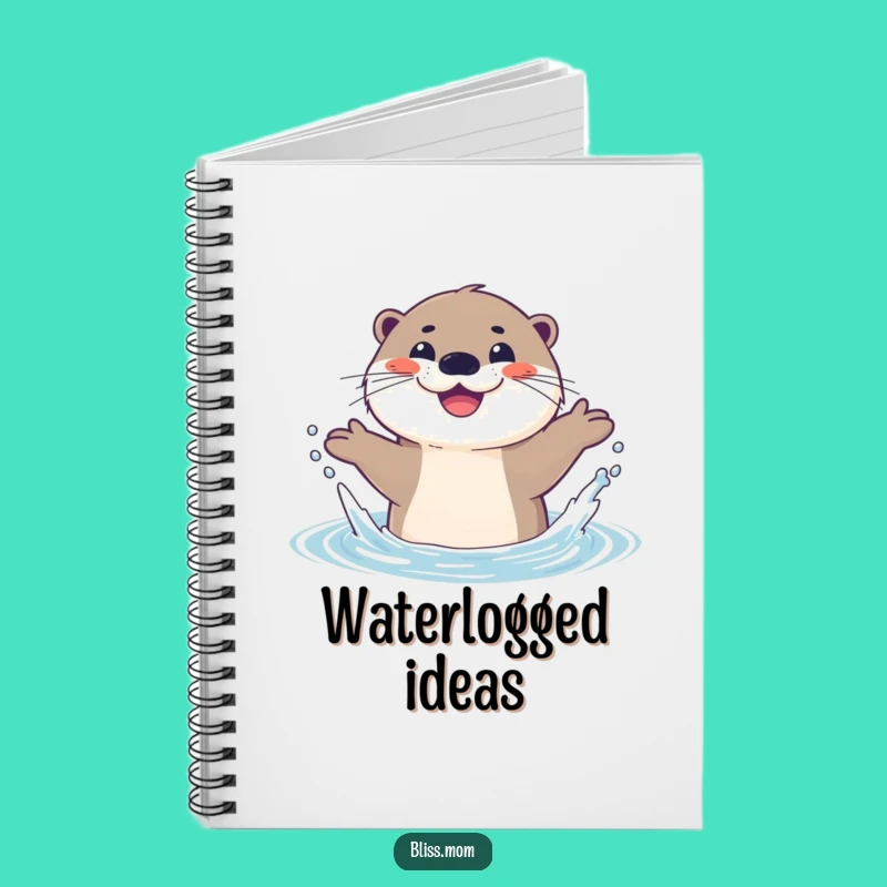 Funny Otter Splash Notebook: Journal Your Joyful Water Adventures