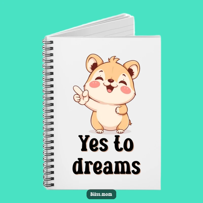 Funny Notebook: YES Animal Joy, Journal Your Positive Thoughts