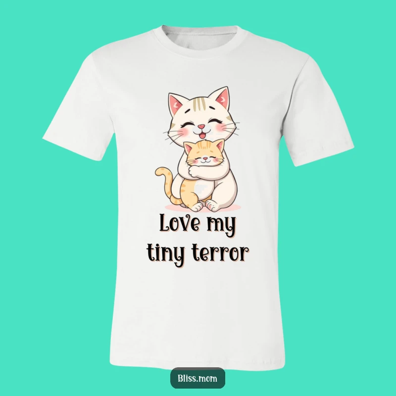 Funny Cat Mom Kitten Hug T-Shirt - Wear Your Cat Love