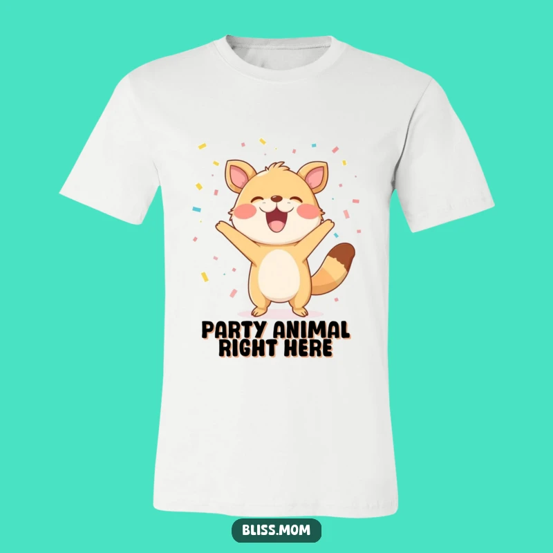 Funny Confetti Animal T-Shirt: Wear Your Celebration Hilariously